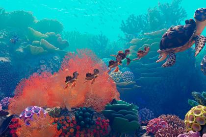 Legenden om det förtrollade korallrevet 3D