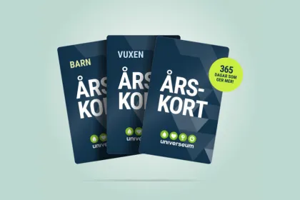 Tre olika årskort.
