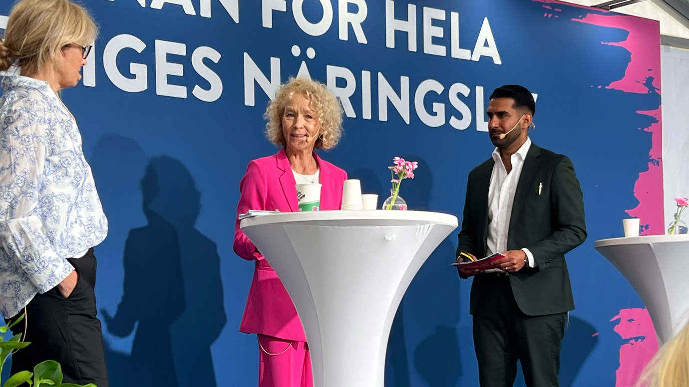 Universeums vd Carina Halvord på handelskamrarnas scen i Almedalen