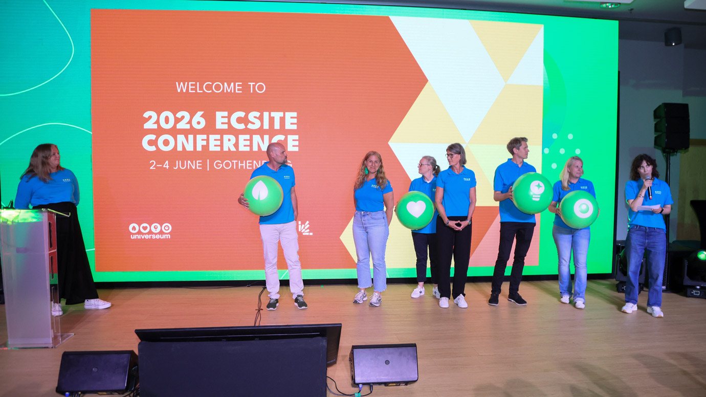 Universeum presenterar på closing ceremony på Ecsite 2025 i Warszawa