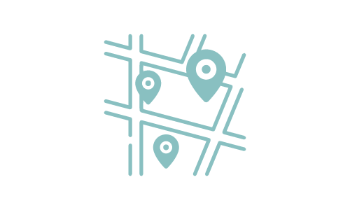 Karta med markeringar