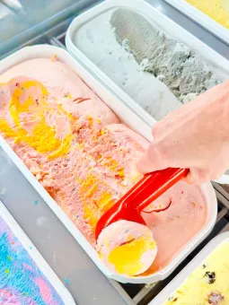 Glasscafé på plan 5.