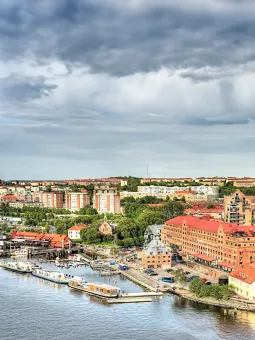 Vy över Majorna i Göteborg