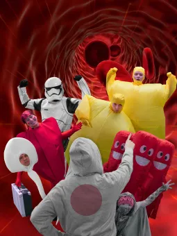 olika typer av celler inuti kroppen