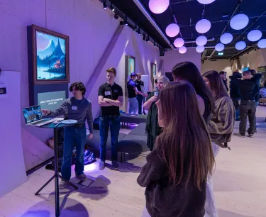 Studentmonter under Framtidsforum.