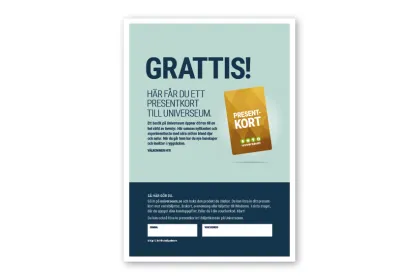 Gåvobevis Presentkort