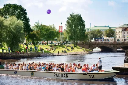 Paddan i centrala Göteborg.