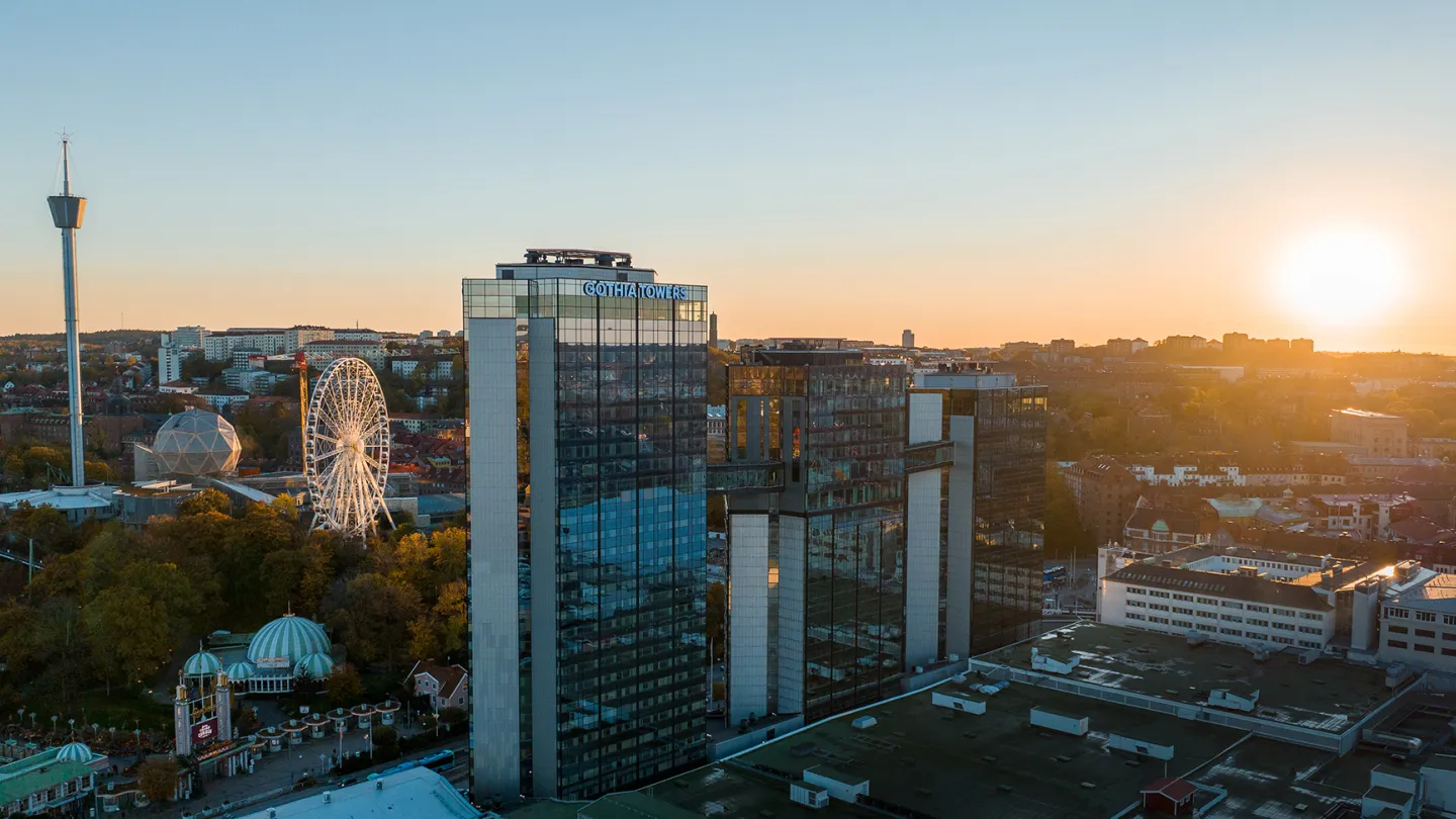 Universeum, Liseberg och Gothia Towers.