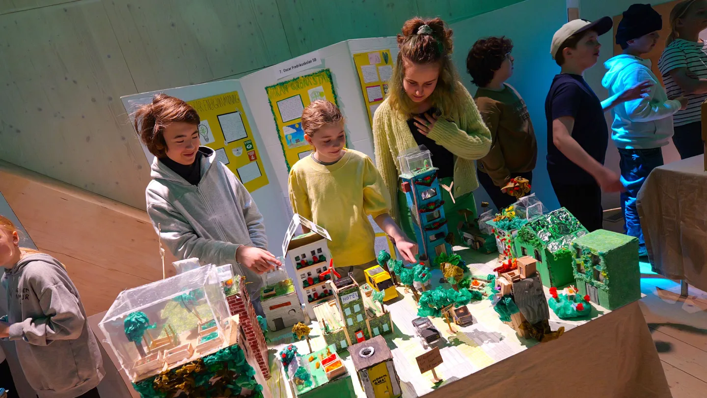 Oscar Fredriksskolan med sitt bidrag.